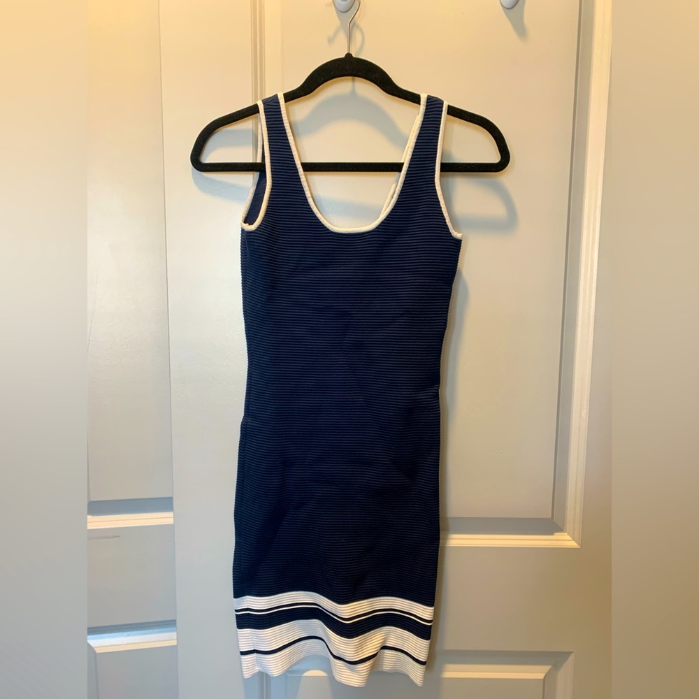 Lulu’s Nautical Navy and White Dress